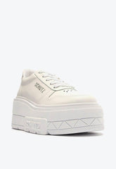 Tênis Plataforma Couro Branco S 21547 0002 0001 Schutz